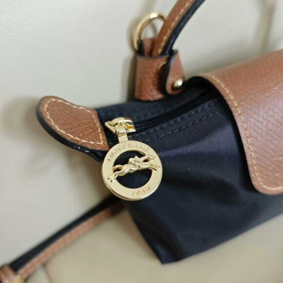 Longchamp Black and Brown Mini Bag - Picture 5 of 5